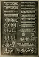 An illustration from Illustrated catalogue of period ornaments cast in composition and wood fibre for woodwork-furniture (1900)