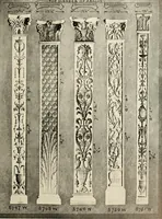 An illustration from Illustrated catalogue of period ornaments cast in composition and wood fibre for woodwork-furniture (1900)