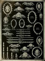 An illustration from Illustrated catalogue of period ornaments cast in composition and wood fibre for woodwork-furniture (1900)