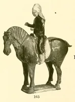 An illustration from Illustrated catalogue of a remarkable collection of early Chinese pottery porcelains and bronzes of the Han, T'Ang, Sung, Yuan and Ming dynasties including many mortuary objects which rank in archaeological importance with the specimens found in Egyptian tombs, and other rare objects which are of uncommon interest to connoisseurs, amateurs and art institutions (1912)