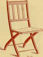 An illustration from Illustrated catalogue...of canvas seat, slat seat, veneer seat, carpet seat and plush seat folding chairs for campers', caterers', undertakers', societies', church or hall use / (1896)