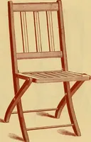 An illustration from Illustrated catalogue...of canvas seat, slat seat, veneer seat, carpet seat and plush seat folding chairs for campers', caterers', undertakers', societies', church or hall use / (1896)