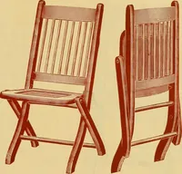 Picture 17 of 24 from Illustrated catalogue...of canvas seat, slat seat, veneer seat, carpet seat and plush seat folding chairs for campers', caterers', undertakers', societies', church or hall use / (1896), leaf 24