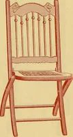An illustration from Illustrated catalogue...of canvas seat, slat seat, veneer seat, carpet seat and plush seat folding chairs for campers', caterers', undertakers', societies', church or hall use / (1896)