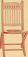 An illustration from Illustrated catalogue...of canvas seat, slat seat, veneer seat, carpet seat and plush seat folding chairs for campers', caterers', undertakers', societies', church or hall use / (1896)