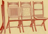 An illustration from Illustrated catalogue...of canvas seat, slat seat, veneer seat, carpet seat and plush seat folding chairs for campers', caterers', undertakers', societies', church or hall use / (1896)