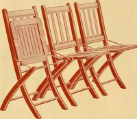 An illustration from Illustrated catalogue...of canvas seat, slat seat, veneer seat, carpet seat and plush seat folding chairs for campers', caterers', undertakers', societies', church or hall use / (1896)