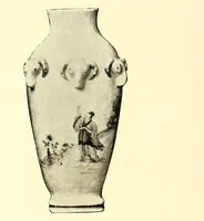 An illustration from Illustrated catalogue of the important collection of antique Chinese porcelains, Sung and Ming potteries, ancient stone sculptures carved jades and other hard stones snuf bottles, Mandarin necklaces, bronzes, enamels, palace furniture and wall panels and a number of rare and fine ancient Chinese paintings of the Sung and Ming periods (1917)