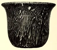 An illustration from Illustrated Catalogue of Graeco-Roman, Rakka, Persian, Hispanomoresque Faiences, Italian Majolicas, Persian and Indian Miniatures and Rugs, Egyptian, ptolemaic, Sidonian, Roman and Arabic Glass, Greek and Roman Bronzes and Other Objects of Rarity : belonging to the Experts Messrs. Kouchakji Freres, New York (1918)