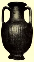 An illustration from Illustrated Catalogue of Graeco-Roman, Rakka, Persian, Hispanomoresque Faiences, Italian Majolicas, Persian and Indian Miniatures and Rugs, Egyptian, ptolemaic, Sidonian, Roman and Arabic Glass, Greek and Roman Bronzes and Other Objects of Rarity : belonging to the Experts Messrs. Kouchakji Freres, New York (1918)