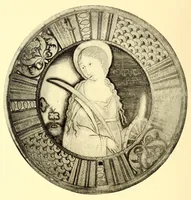 An illustration from Illustrated catalogue of Mr. Thomas B. Clarke's remarkable gathering of rare plates of many nations and beautiful old textiles (1916)