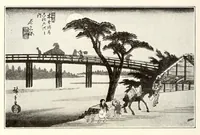 An illustration from Illustrated Catalogue of Japanese Color Prints, The Famous Collection of the Late Alexis Rouart of Paris, France together with a Selection from the Collection of the Vicomte de Sartiges and a Few Prints from Another Parisian Collection (1922)