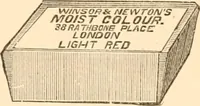An illustration from Illustrated catalogue and price list of artists' materials, gold points, bronze powders, metallics, metal leaf, (1897)