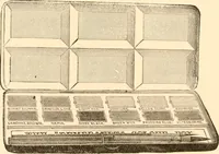 An illustration from Illustrated catalogue and price list of artists' materials, gold points, bronze powders, metallics, metal leaf, (1897)