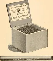 Picture 91 of 175 from Illustrated catalogue and price list of artists' materials, gold points, bronze powders, metallics, metal leaf, (1897), leaf 128