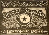 Picture 9 of 175 from Illustrated catalogue and price list of artists' materials, gold points, bronze powders, metallics, metal leaf, (1897), leaf 13