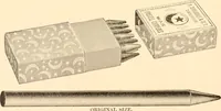 An illustration from Illustrated catalogue and price list of artists' materials, gold points, bronze powders, metallics, metal leaf, (1897)