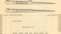 An illustration from Illustrated catalogue and price list of artists' materials, gold points, bronze powders, metallics, metal leaf, (1897)
