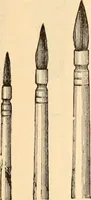 An illustration from Illustrated catalogue and price list of artists' materials, gold points, bronze powders, metallics, metal leaf, (1897)