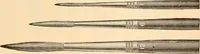 An illustration from Illustrated catalogue and price list of artists' materials, gold points, bronze powders, metallics, metal leaf, (1897)