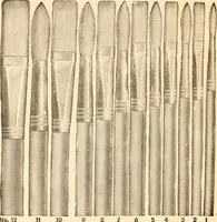 An illustration from Illustrated catalogue and price list of artists' materials, gold points, bronze powders, metallics, metal leaf, (1897)