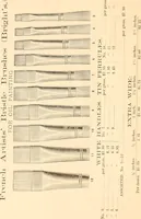 An illustration from Illustrated catalogue and price list of artists' materials, gold points, bronze powders, metallics, metal leaf, (1897)