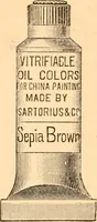 An illustration from Illustrated catalogue and price list of artists' materials, gold points, bronze powders, metallics, metal leaf, (1897)