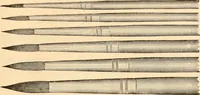 An illustration from Illustrated catalogue and price list of artists' materials, gold points, bronze powders, metallics, metal leaf, (1897)