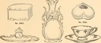 An illustration from Illustrated catalogue and price list of artists' materials, gold points, bronze powders, metallics, metal leaf, (1897)
