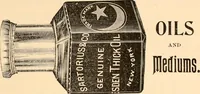 An illustration from Illustrated catalogue and price list of artists' materials, gold points, bronze powders, metallics, metal leaf, (1897)