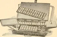 An illustration from Illustrated catalogue and price list of artists' materials, gold points, bronze powders, metallics, metal leaf, (1897)