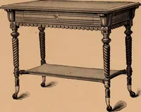 An illustration from Illustrated catalogue of Bardwell, Anderson & Company, manufacturers of tables and desks for the trade only (1887)