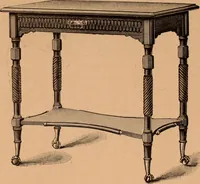 An illustration from Illustrated catalogue of Bardwell, Anderson & Company, manufacturers of tables and desks for the trade only (1887)