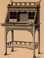 An illustration from Illustrated catalogue of Bardwell, Anderson & Company, manufacturers of tables and desks for the trade only (1887)