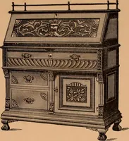 An illustration from Illustrated catalogue of Bardwell, Anderson & Company, manufacturers of tables and desks for the trade only (1887)