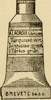 An illustration from Illustrated catalogue and price list of colors and materials for decorating china, earthenware, glass, enamelled iron, etc. : oxides and chemicals / imported and manufactured by B. F. Drakenfeld & Co. (1914)