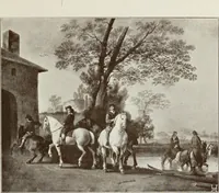 An illustration from Illustrated catalogue of the fifth series of 100 paintings by old masters of the Dutch, Flemish, Italian, French, and English schools : being a portion of the Sedelmeyer Gallery which contains about 1500 original pictures by ancient and modern artists (1899)