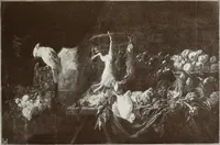 An illustration from Illustrated catalogue of the fifth series of 100 paintings by old masters of the Dutch, Flemish, Italian, French, and English schools : being a portion of the Sedelmeyer Gallery which contains about 1500 original pictures by ancient and modern artists (1899)