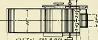 An illustration from Illustrated catalogue of cotton machinery built by Howard & Bullough American Machine Company, Ltd., Pawtucket, R.I., U.S.A. : opening, picking, carding, drawing, roving, spinning, twisting and winding machinery : warpers and slashers : containing also floor spaces, speeds, productions, gearing diagrams, useful tables and other information (1909)