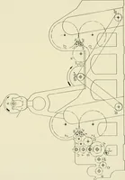 An illustration from Illustrated catalogue of cotton machinery built by Howard & Bullough American Machine Company, Ltd., Pawtucket, R.I., U.S.A. : opening, picking, carding, drawing, roving, spinning, twisting and winding machinery : warpers and slashers : containing also floor spaces, speeds, productions, gearing diagrams, useful tables and other information (1909)