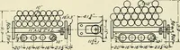 An illustration from Illustrated catalogue of cotton machinery built by Howard & Bullough American Machine Company, Ltd., Pawtucket, R.I., U.S.A. : opening, picking, carding, drawing, roving, spinning, twisting and winding machinery : warpers and slashers : containing also floor spaces, speeds, productions, gearing diagrams, useful tables and other information (1909)