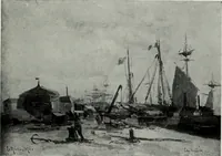 An illustration from Illustrated catalogue of oil and water color paintings by Dutch, French, English, American and Italian artists belonging to the estate of the late James S. Inglis, to be sold at unrestricted public sale ... on ... [March 9th and 10th, 1910] : the sale will be conducted by Mr. Thomas E. Kirby, of the American Art Association, managers (1910)