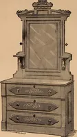 An illustration from Illustrated catalogue of chamber furniture. (1885)