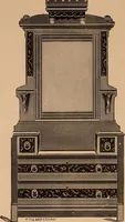 An illustration from Illustrated catalogue of chamber furniture. (1885)