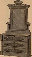 An illustration from Illustrated catalogue of chamber furniture. (1885)