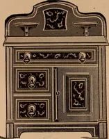An illustration from Illustrated catalogue of chamber furniture. (1885)