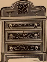 An illustration from Illustrated catalogue of chamber furniture. (1885)