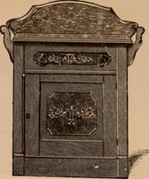 An illustration from Illustrated catalogue of chamber furniture. (1885)