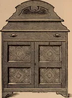 An illustration from Illustrated catalogue of chamber furniture. (1885)