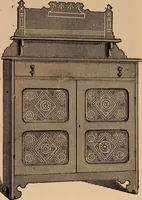 An illustration from Illustrated catalogue of chamber furniture. (1885)